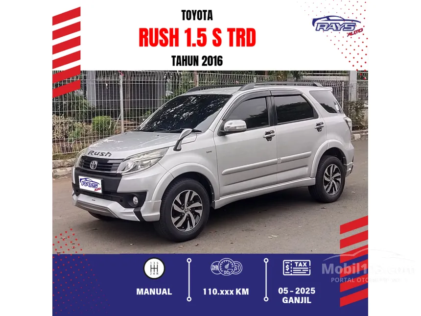 Jual Mobil Toyota Rush 2016 TRD Sportivo 7 1.5 di Jawa Barat Automatic SUV Silver Rp 145.000.000