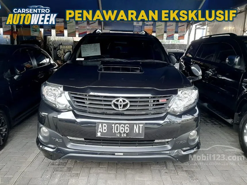 Jual Mobil Toyota Fortuner 2014 G TRD 2.5 di Yogyakarta Automatic SUV Hitam Rp 325.000.000