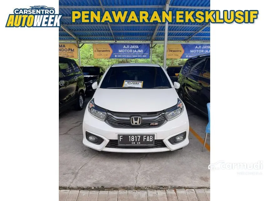 Jual Mobil Honda Brio 2021 RS 1.2 di Jawa Barat Automatic Hatchback Putih Rp 185.000.000