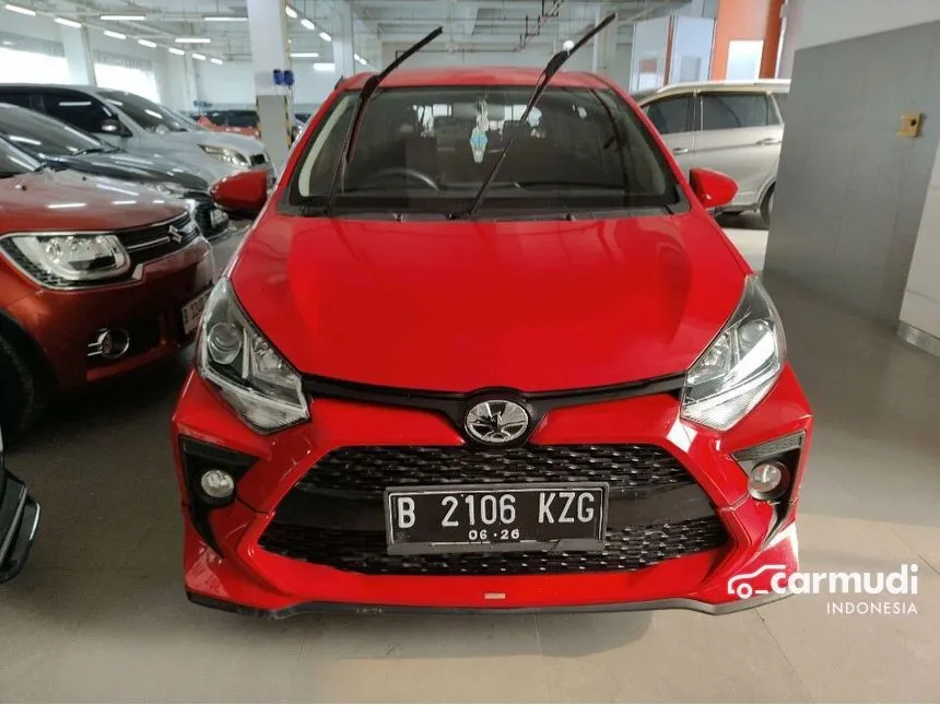 Jual Mobil Toyota Agya 2021 TRD 1.2 di Banten Automatic Hatchback Merah Rp 135.000.000