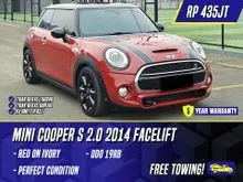 2014 MINI Cooper 2.0 S 3 Door Hatchback Facelift Red on Ivory Merah 2 Door