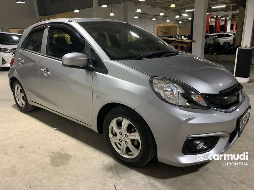 Jual Mobil Honda Brio 2016 Satya E 1.2 di Banten Manual Hatchback Silver Rp 107.000.000