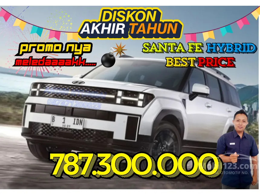 Jual Mobil Hyundai Santa Fe 2024 Prime HEV 1.6 di Banten Automatic SUV Hitam Rp 787.300.000
