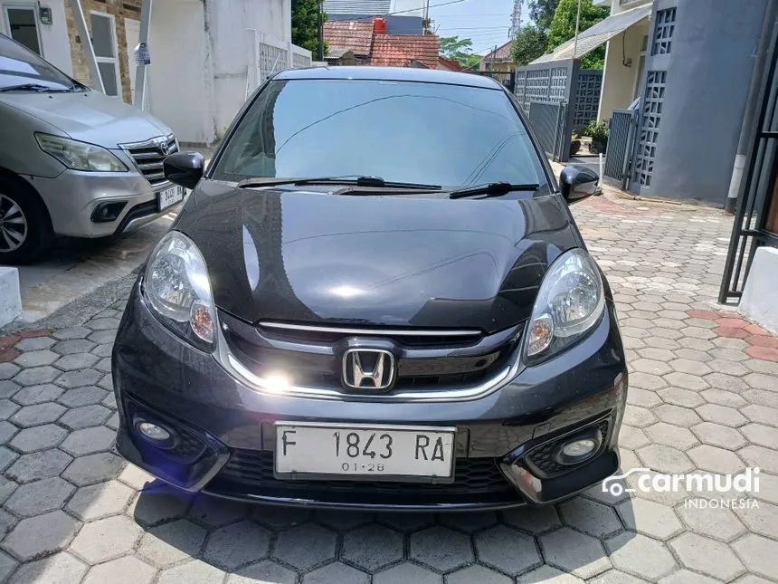 Jual Mobil Honda Brio 2017 Satya E 1.2 di Jawa Barat Automatic Hatchback Hitam Rp 124.000.000