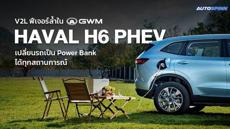 V2L ฟีเจอร์ล้ำใน GWM HAVAL H6 PHEV เปลี่ยนรถเป็น Power Bank ได้ทุกสถานการณ์