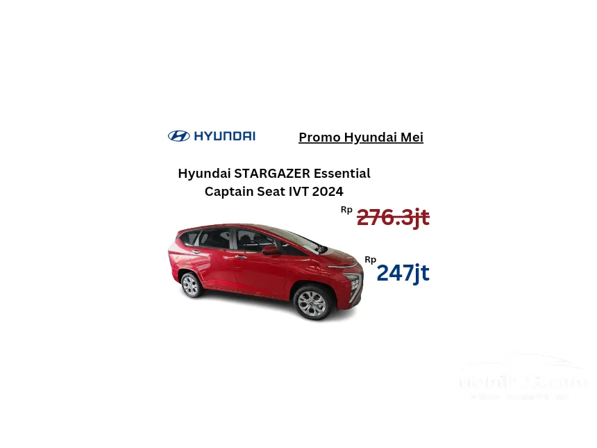 Jual Mobil Hyundai Stargazer 2024 Essential 1.5 di DKI Jakarta Automatic Wagon Merah Rp 247.000.000