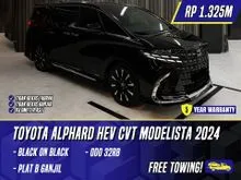 2024 Toyota Alphard 2.5 HEV Modelista MPV Modellista CVT Hybrid Black Hitam