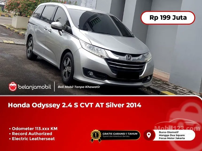 Jual Mobil Honda Odyssey 2014 2.4 di DKI Jakarta Automatic MPV Silver Rp 199.000.000