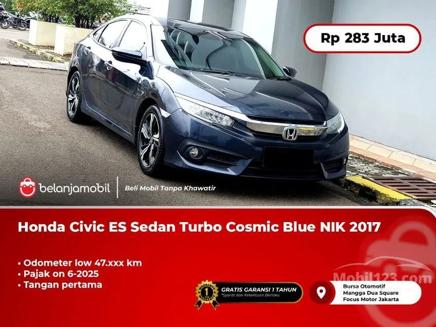 Jual Mobil Honda Civic 2017 ES 1.5 di DKI Jakarta Automatic Sedan Biru Rp 283.000.000