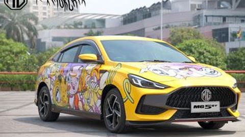 Bodi Polos Sedan Rp300 Juta-an MG 5 GT ‘Ditato’ Seniman Lokal Muklay