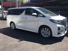 2016 Toyota Alphard 2.5 SA 7 SEATER TWO PDOOR SUNROOF MOONROOF ORIGINAL MONITOR