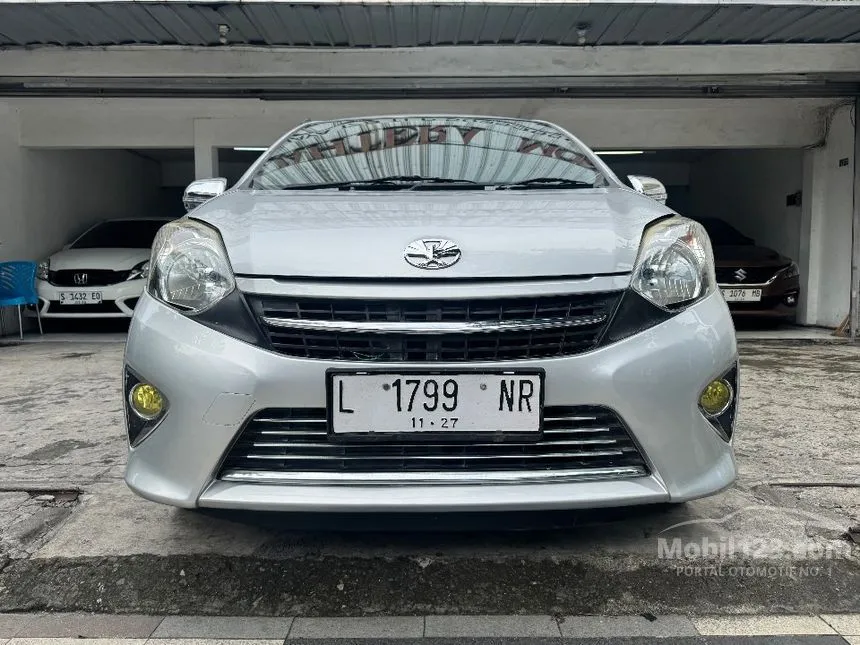 Jual Mobil Toyota Agya 2014 G 1.0 di Jawa Timur Automatic Hatchback Silver Rp 99.900.000
