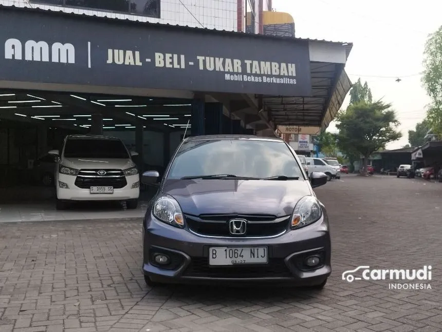 Jual Mobil Honda Brio 2017 Satya E 1.2 di Jawa Timur Automatic Hatchback Abu