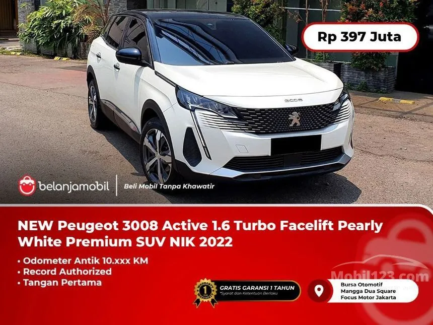 Jual Mobil Peugeot 3008 2022 Active 1.6 di DKI Jakarta Automatic SUV Putih Rp 397.000.000