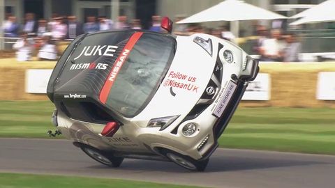 Nissan Juke Nismo RS Sets New Two Wheel Driving World Record