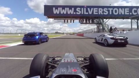 VIDEO: McLaren Formula 1 Vs. McLaren 650 S Vs. Honda Civic @ Silverstone