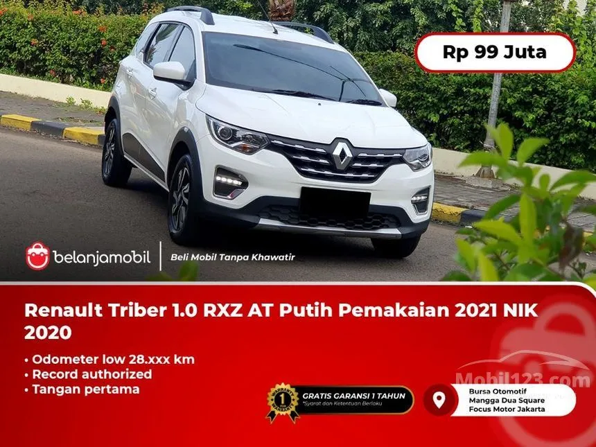 Jual Mobil Renault Triber 2020 RXZ 1.0 di DKI Jakarta Automatic SUV Putih Rp 99.000.000