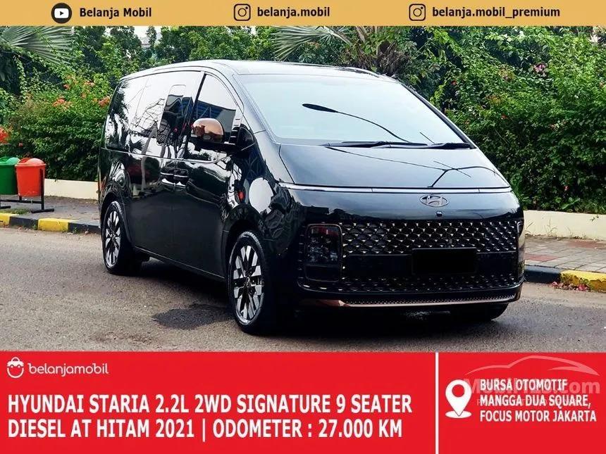 Jual Mobil Hyundai Staria 2021 Signature 9 2.2 di DKI Jakarta Automatic MPV Hitam Rp 650.000.000