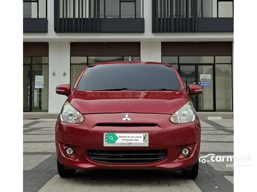 Jual Mobil Mitsubishi Mirage 2014 EXCEED 1.2 di DKI Jakarta Automatic Hatchback Merah Rp 100.000.000