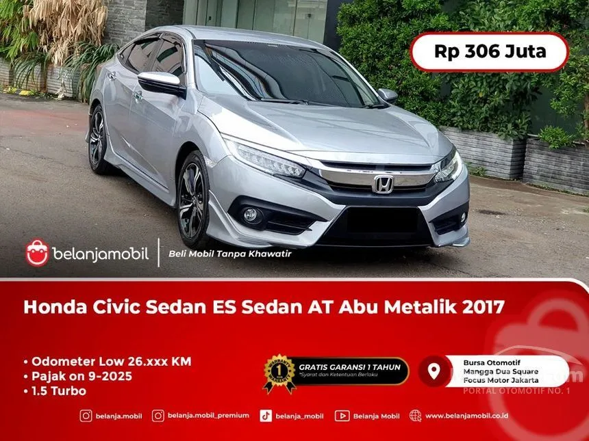 Jual Mobil Honda Civic 2017 ES 1.5 di DKI Jakarta Automatic Sedan Silver Rp 306.000.000
