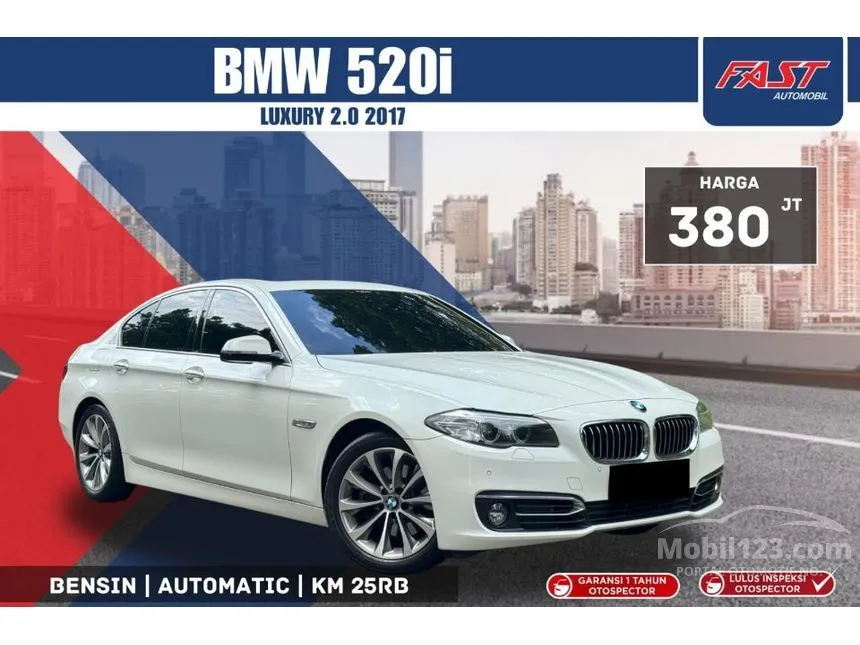Jual Mobil BMW 520i 2017 Luxury 2.0 di DKI Jakarta Automatic Sedan Putih Rp 380.000.000