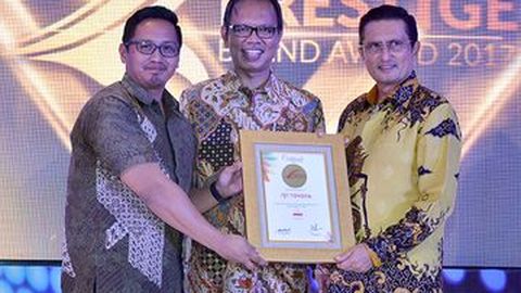 Toyota Raih Gelar Bergengsi Indonesia Prestige Brand Award 2017