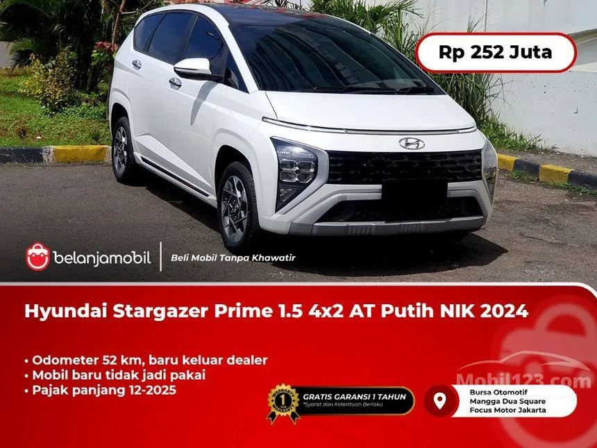 Jual Mobil Hyundai Stargazer 2024 Prime 1.5 di DKI Jakarta Automatic MPV Putih Rp 252.000.000