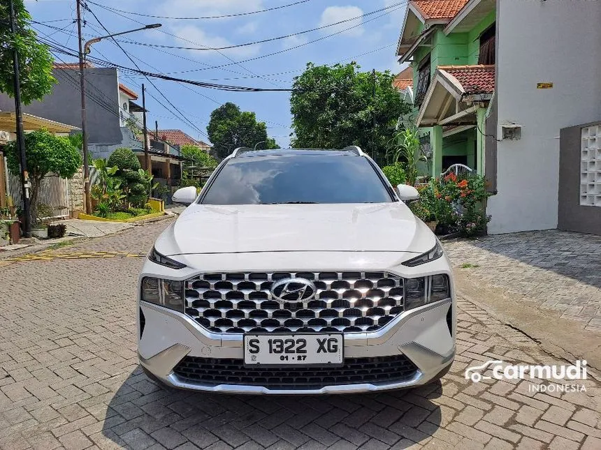 Jual Mobil Hyundai Santa Fe 2022 CRDi Signature 2.2 di Jawa Timur Automatic SUV Putih Rp 515.000.000