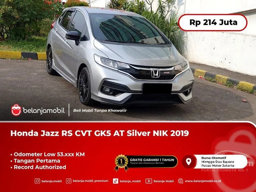 Jual Mobil Honda Jazz 2019 RS 1.5 di Jawa Barat Automatic Hatchback Silver Rp 214.000.000