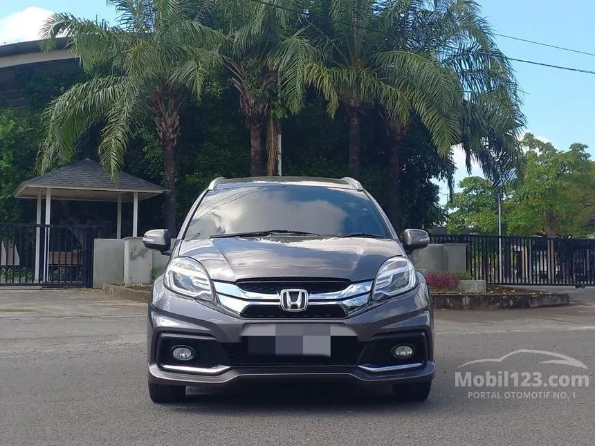 Jual Mobil Honda Mobilio 2015 RS 1.5 di Jawa Timur Automatic MPV Abu