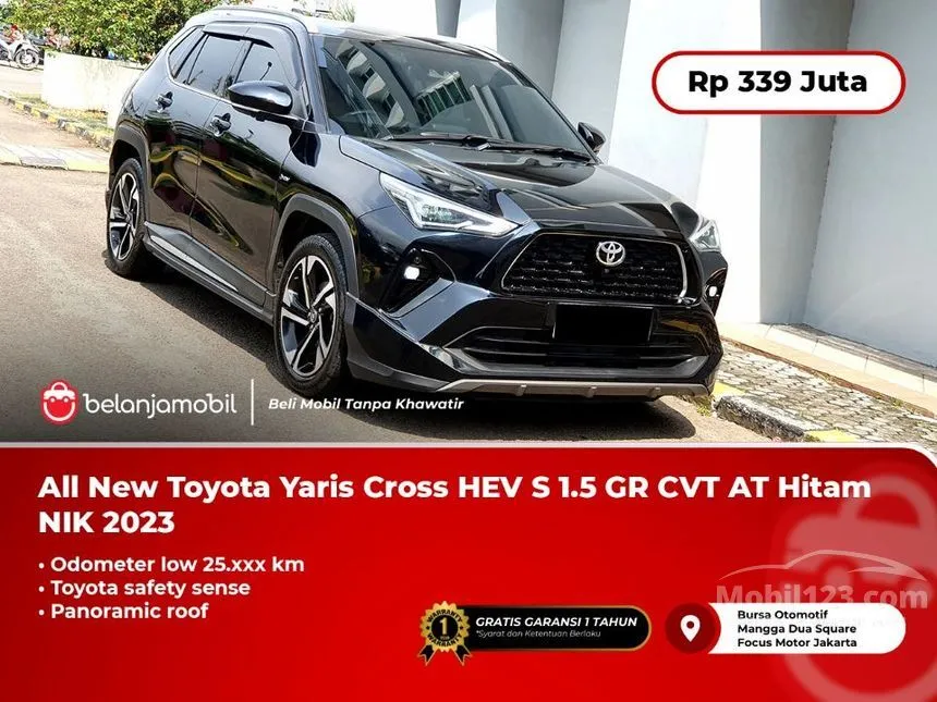 Jual Mobil Toyota Yaris Cross 2023 S HV with GR Parts Aero Pkg 1.5 di DKI Jakarta Automatic SUV Hitam Rp 339.000.000
