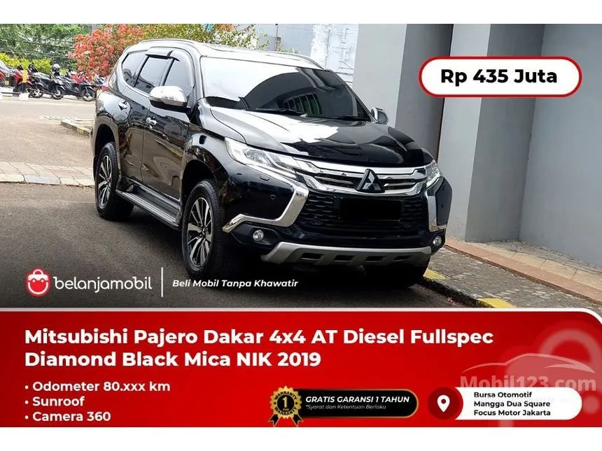 Jual Mobil Mitsubishi Pajero Sport 2019 Dakar 4X4 2.4 di DKI Jakarta Automatic SUV Hitam Rp 435.000.000