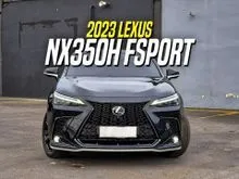 2023 Lexus NX 350h 2.5 F Sport SUV Black on Red Black Hitam NX350h NX 350 h NX350