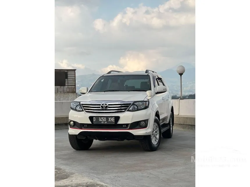 Jual Mobil Toyota Fortuner 2012 G 2.5 di Jawa Barat Automatic SUV Putih Rp 243.000.000