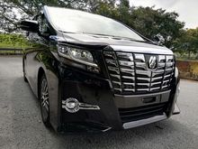 2015 Toyota Alphard 2.5 SC Package JBL Sound System RAYA PROMOTION Unregistered