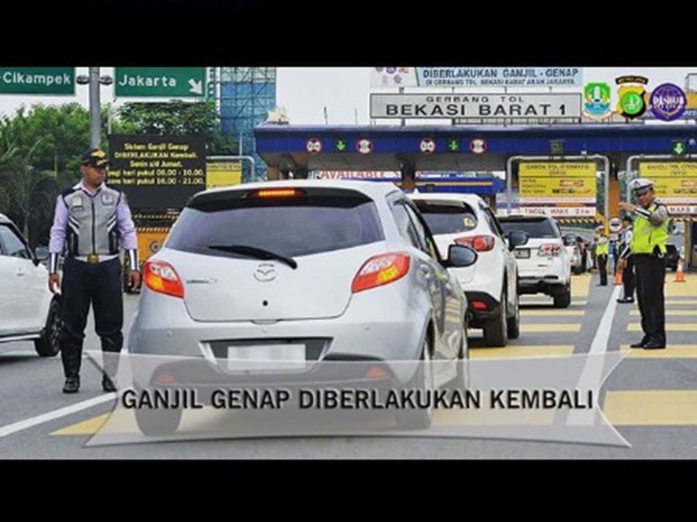 Bekasi Mulai Terapkan Pembatasan Kendaraan Ganjil Genap