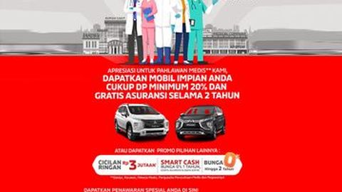 Tenaga Medis Bisa Beli Mobil Mitsubishi dengan DP Ringan