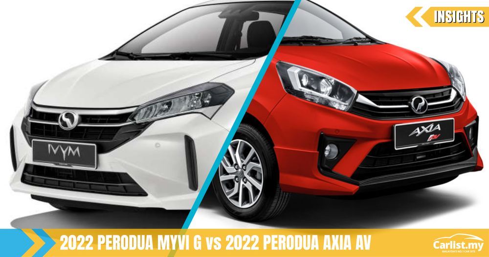 2022 Perodua Myvi 1.3L G Vs 2022 Perodua Axia AV - Save The RM7k Or Is ...