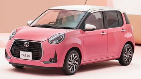 Toyota Passo Moda Charm รุ่นพิเศษสีชมพูหลังคาขาว ราคาเริ่มต้น 490,000 บาท