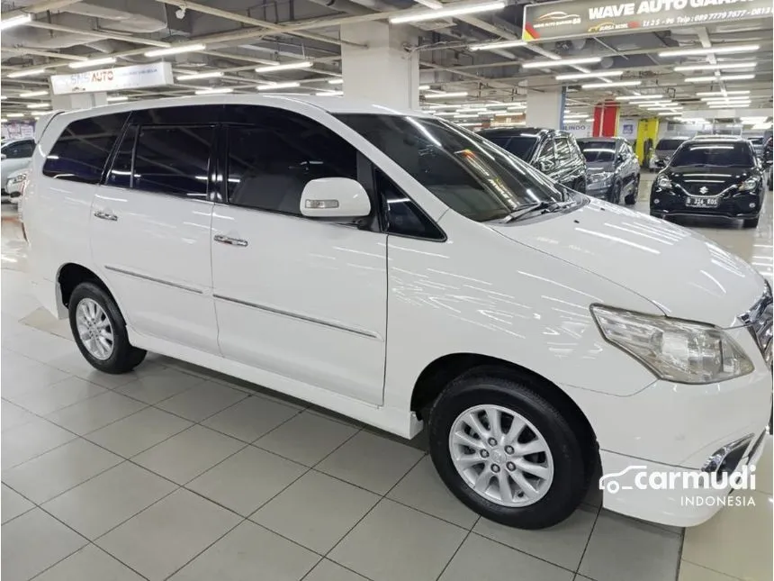 Jual Mobil Toyota Kijang Innova 2014 V Luxury 2.0 di DKI Jakarta Automatic MPV Putih Rp 169.000.000