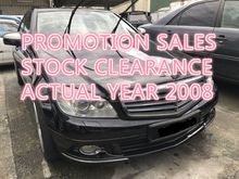 ( ACTUAL YEAR 2008 ) Mercedes-Benz C200K 1.8 A ONE OWNER FULL LOAN 2008
