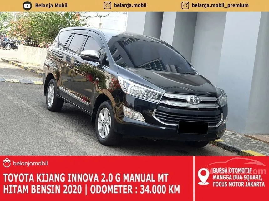 Jual Mobil Toyota Kijang Innova 2020 G 2.0 di DKI Jakarta Manual MPV Hitam Rp 250.000.000
