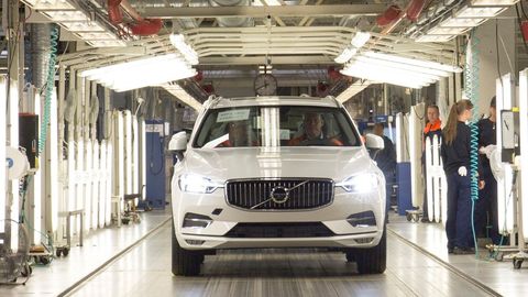 First All-New 2017 Volvo XC60 Rolls Off Production Line In Sweden