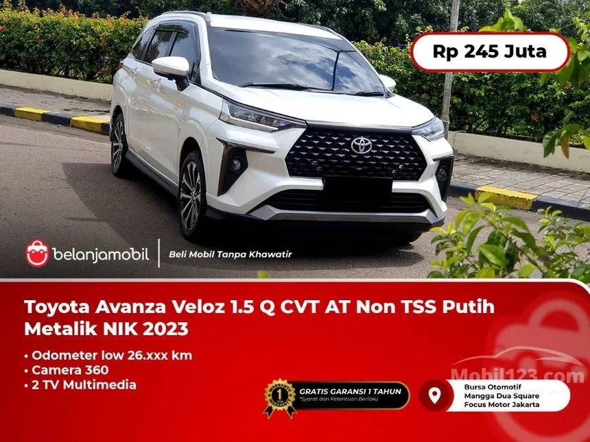 Jual Mobil Toyota Veloz 2023 Q (Non Premium Color) 1.5 di DKI Jakarta Automatic MPV Putih Rp 245.000.000
