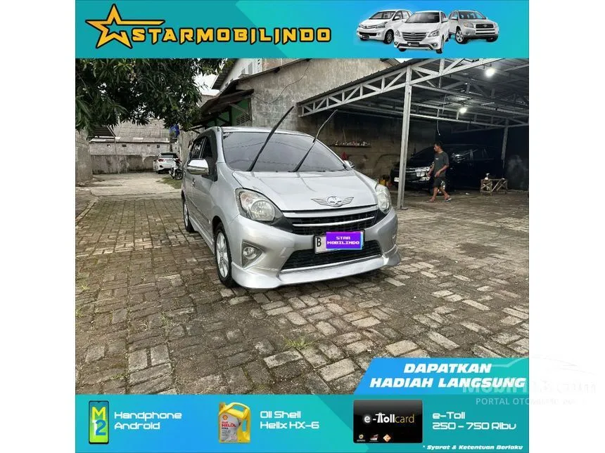 Jual Mobil Toyota Agya 2014 G 1.0 di Jawa Barat Automatic Hatchback Silver Rp 85.000.000