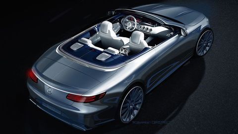 Mercedes-Benz S-Class Cabriolet Revealed In Detailed Sketch