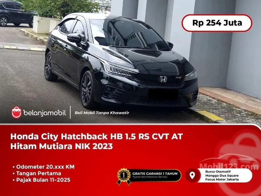 Jual Mobil Honda City 2023 RS 1.5 di Jawa Barat Automatic Hatchback Hitam Rp 254.000.000