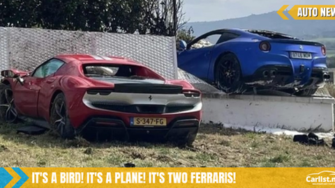 Ferrari 296 GTB & F12 Berlinetta flying crash video goes viral