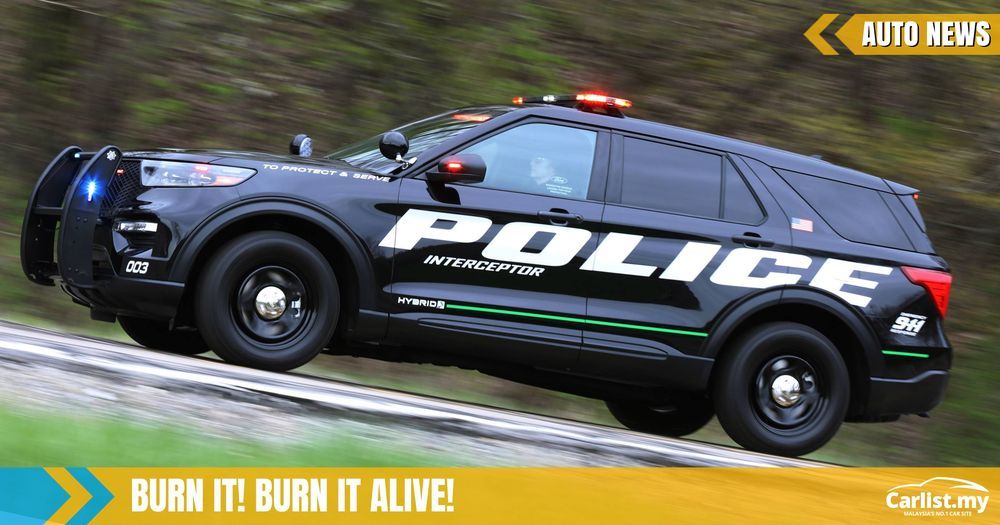 Ford Police Cars Help Kill COVID-19 By Burning Them Alive - Auto 