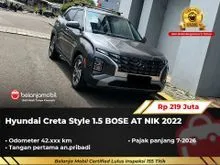 2022 Hyundai Creta 1.5 Style SUV BOSE AT Abu NIK 2022 [ GARANSI 5TH ]
